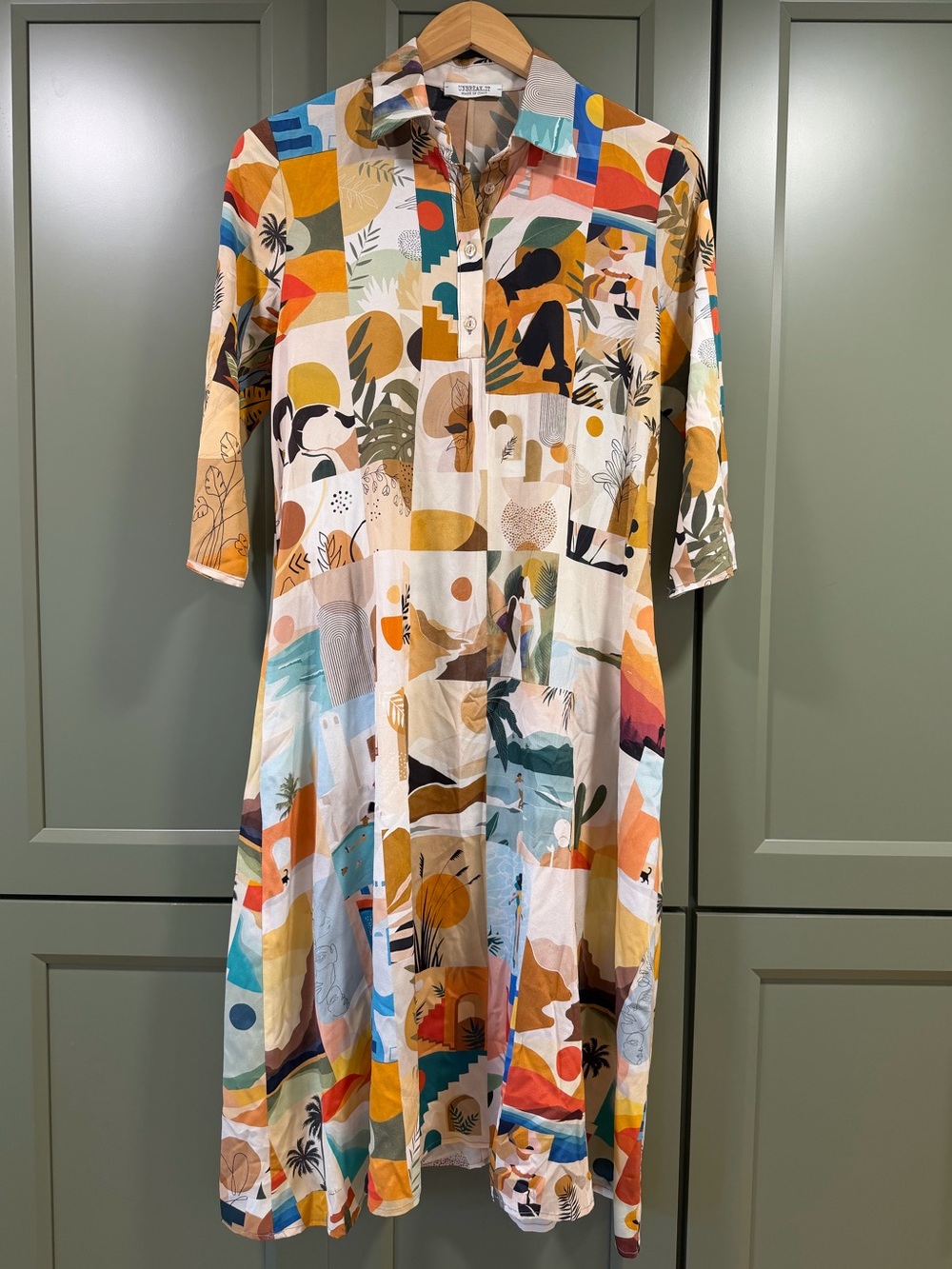 UnbreakIT Made in Italy Maria Silk Dress in Sahara